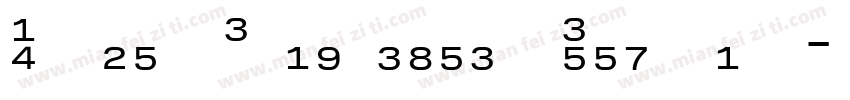 NumbersClaimcheck Regulart字体转换
